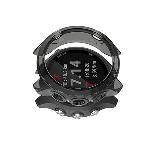 Kompatibelt med Garmin Forerunner stilfullt skyddsfodral Black Black