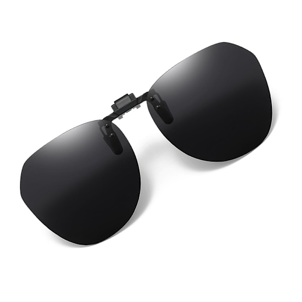Polariserade Clip-on Solglasögon med Fodral Svart