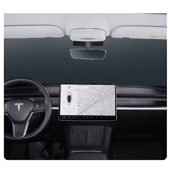 Bilbrilleæske Bilsolskærm Solbriller Taskeholder Clip til Tesla Model B Model B S