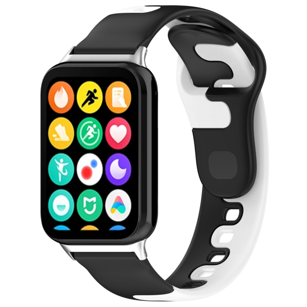 Klockarmband för Xiaomi Mi Band 8 Pro/Redmi Watch 4 Svart + Vit