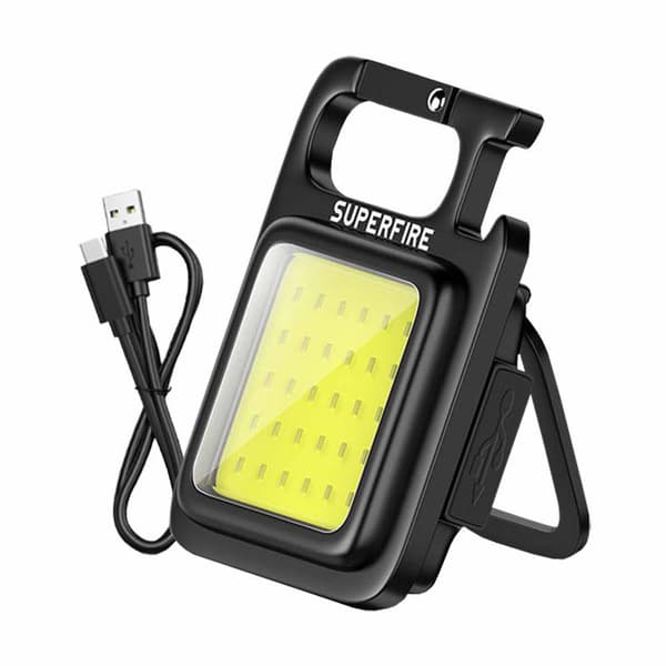 Ficklampa Superfire MX16, 600lm, 500mAh, USB-C