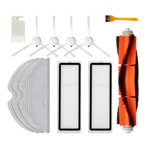 Tilbehør børster filter 12 dele Xiaomi Mijia 1C / 2C / Dream F9 / Mop 2 Pro Plus / STYTJ01ZHM / STYTJ02ZHM / SKV4093GL /