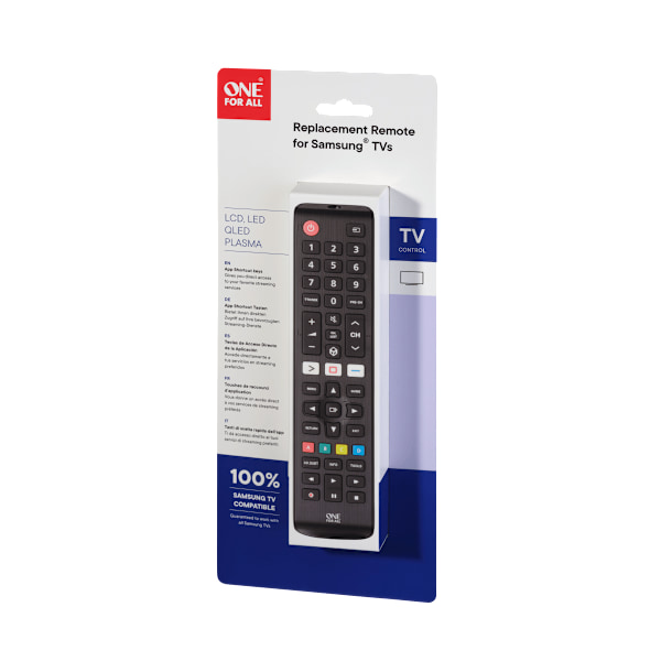 URC 4910 Remote control replacement Samsung musta