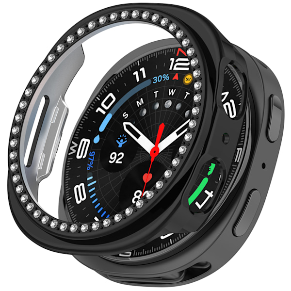 Stilfuldt etui til Samsung Galaxy Watch8 40mm Sort