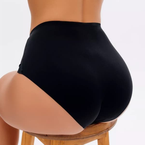 Hög midja tryckta trosor (4-pack) - Sömlös Ice Silk Komfort L L