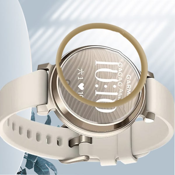 Garmin Lily 2 Skærmbeskytter, 3D Buet Blød Film, Guld, 2-Pak