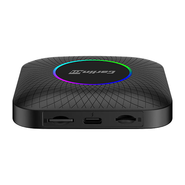 Carlinkit TBOX PLUS LED trådløs adapter, 4G/64G, Apple Carplay/Android Auto (sort)