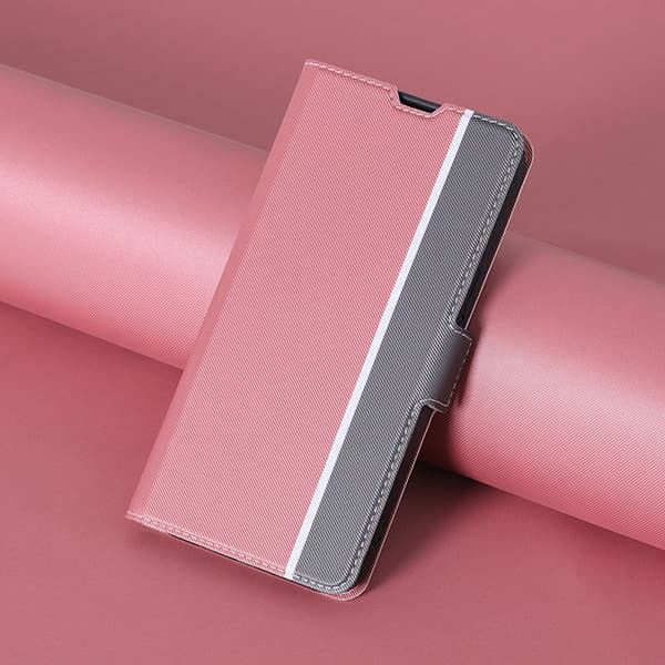 Telefoncover med stativ til Redmi Note 14 5G - Pink