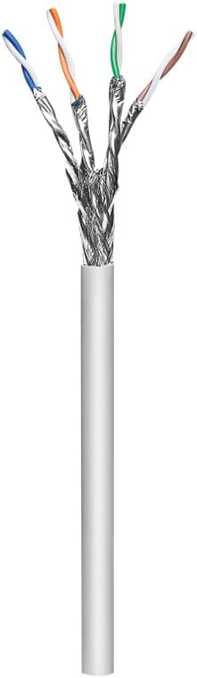 CAT 6A nätverkskabel, S/FTP (PiMF), grå