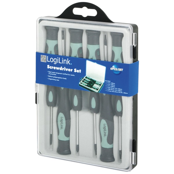 LogiLink Skruvmejselset Precision Torx/stjärn/spår