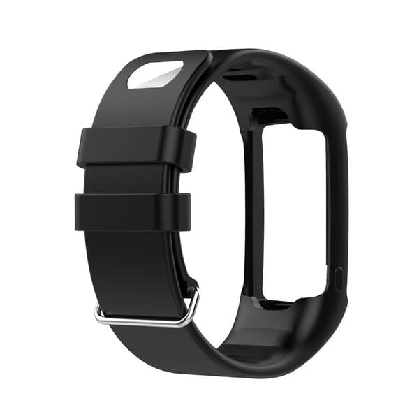 Silikone udskiftningsrem til Polar A360 A370 Black Black