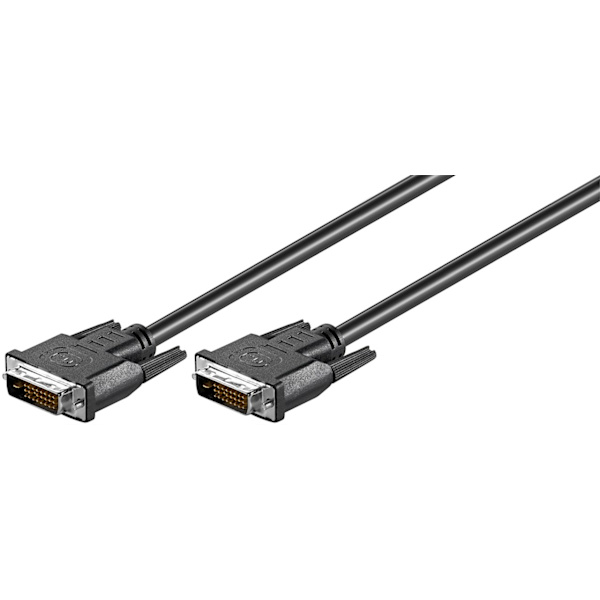 DVI-D Full HD-kabel Dual Link, Nikkel