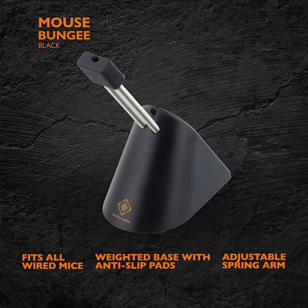 Mouse Bungee retractable arm for wired mice black/silver