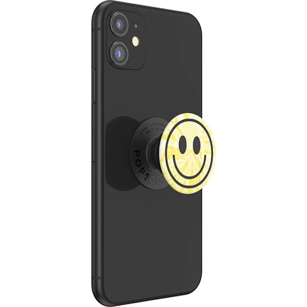 POPSOCKETS Tie Dye Smiley Avtagbart Grip med Ställfunktion