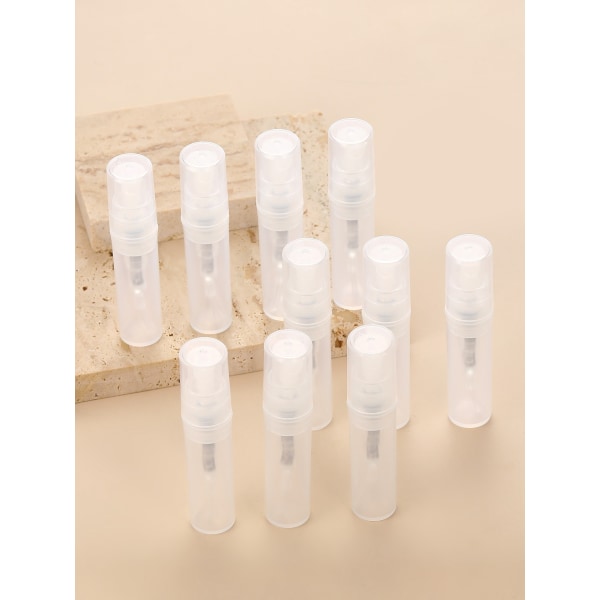 Mini påfyllbar parfym sprayflaska glasflaska 3 ml 5-pack Transparent