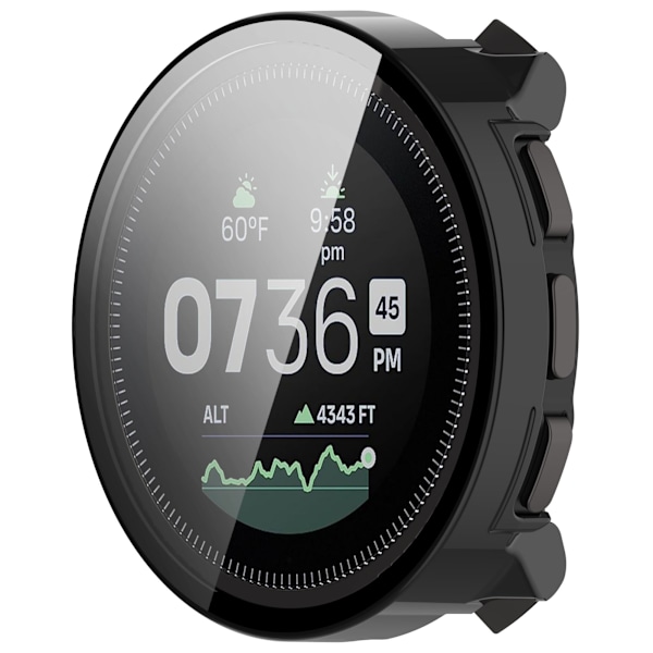 Kotelo integroidulla näytönsuojalla Suunto Vertical Musta