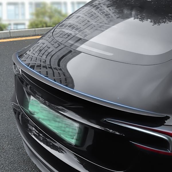 Kolfibermönster bakspoiler för Tesla Model 3 (21-23)
