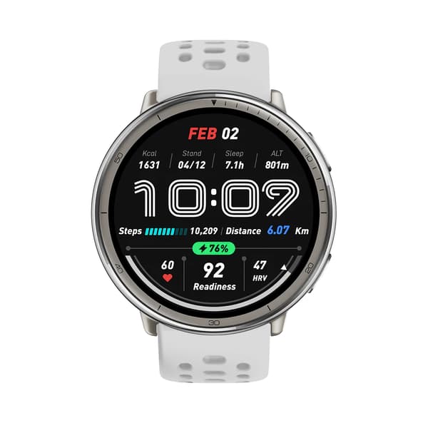 Silikone Urrem Kompatibel med Amazfit Active 2, 20mm Udskiftningsrem Grey Grey