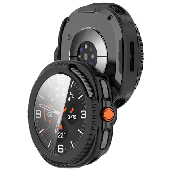 Stilfuldt etui til Samsung Watch Ultra2 & Watch8 Classic Sort