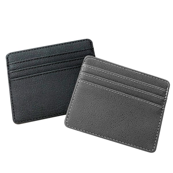 RFID Slim Portabel Kreditkortsficka Grå