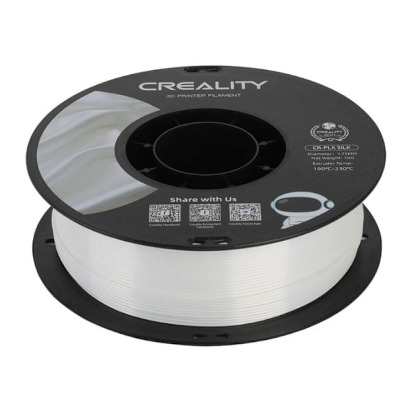 CR-Silk PLA Filament Creality (hvid)