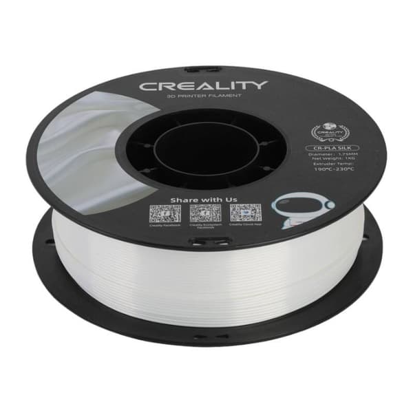 CR-Silk PLA Filament Creality (valkoinen)