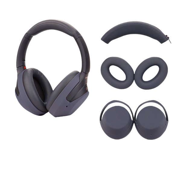 Ørepuder, pandebånd og ørepuder til SONY WH-1000XM3/4 Blå