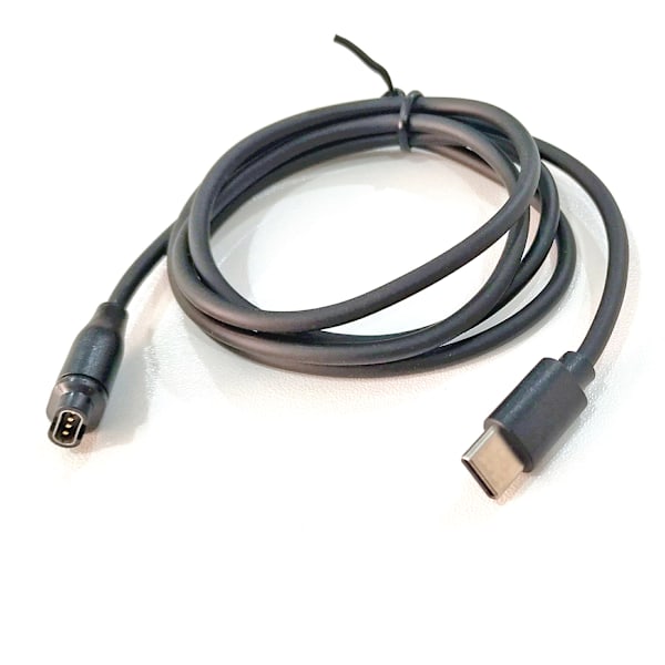 INF USB-C-älykellon latauskaapeli Garmin Fenix 5 / 5X / 5S / 6 / 6X / 6S Musta