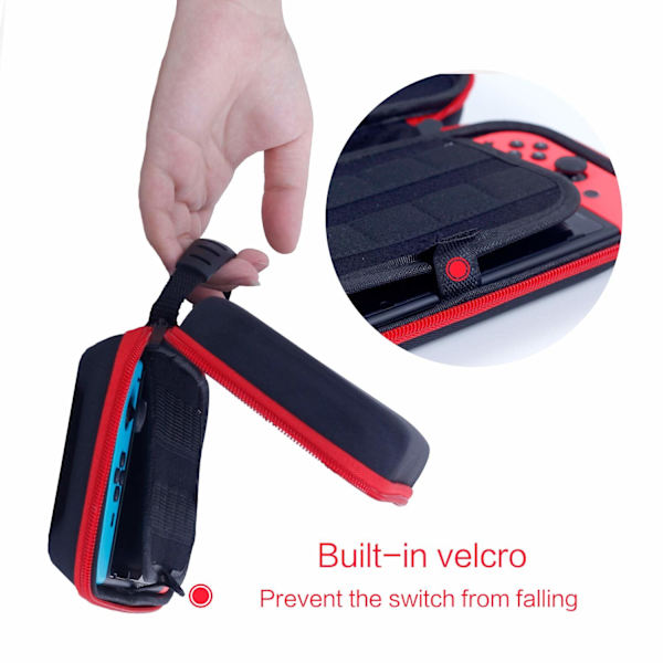 Nintendo Switch -yhteensopiva suojakotelo lisävarusteineen