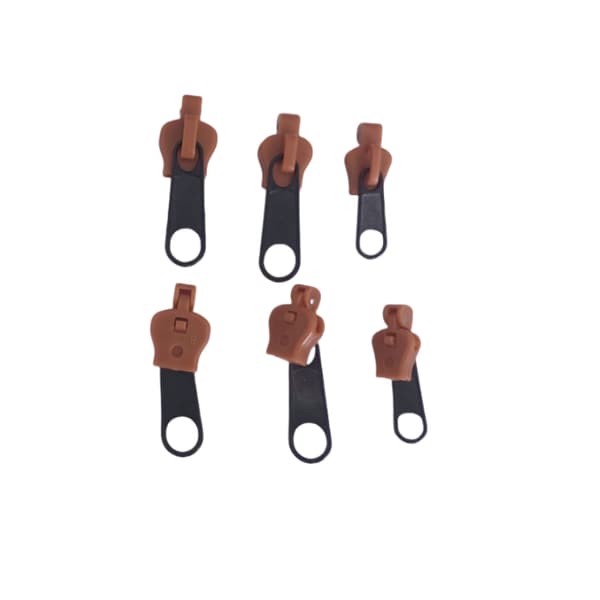 Lynlåsreparationssæt, 6-pack, universal lynlåsfikser coffee coffee