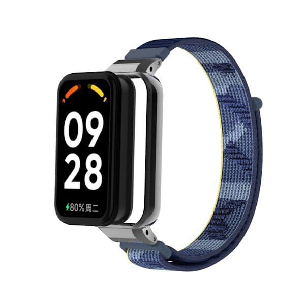 Nylon urrem til Xiaomi Redmi Band 2/8 Active Marine blå