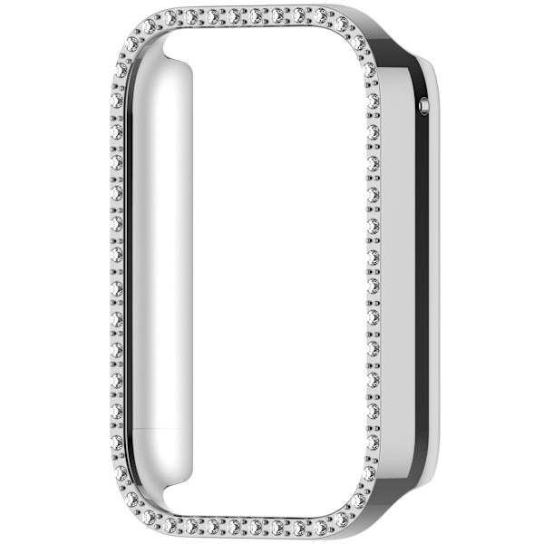Xiaomi Mi Band 9 Pro-fodral med diamanter, PC-skydd Silver