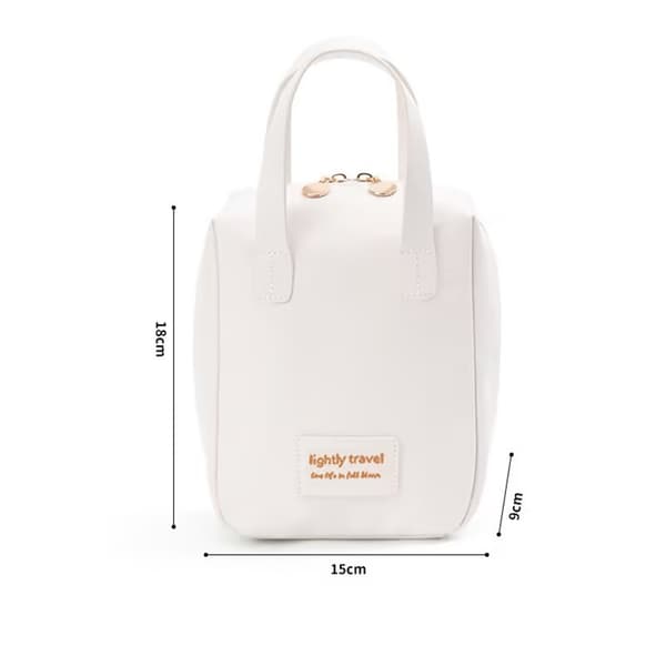 Shell Kosmetiktaske - Stilfuld og Rummelig Makeup-arrangør White White
