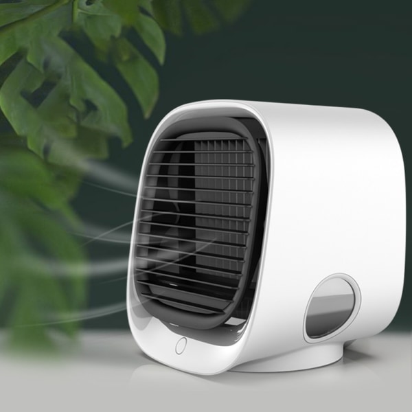 INF Luftkøler 4-i-1 ventilator / luftfugter / luftrenser med LED Hvid