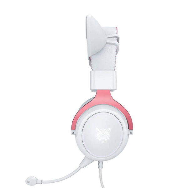 ONIKUMA X10 Vit/Rosa/Cat Ears Gaming Hörlurar