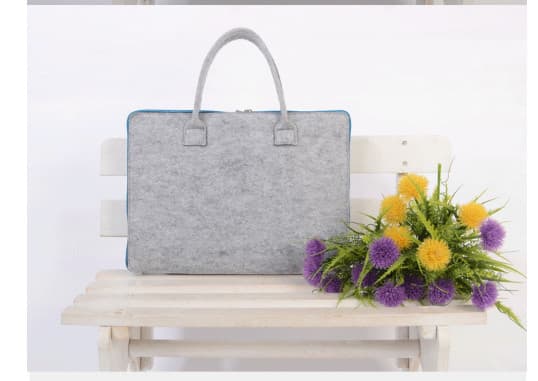 Stilfuld Grå Filt Laptop Sleeve til 13-14 tommer Notebooks