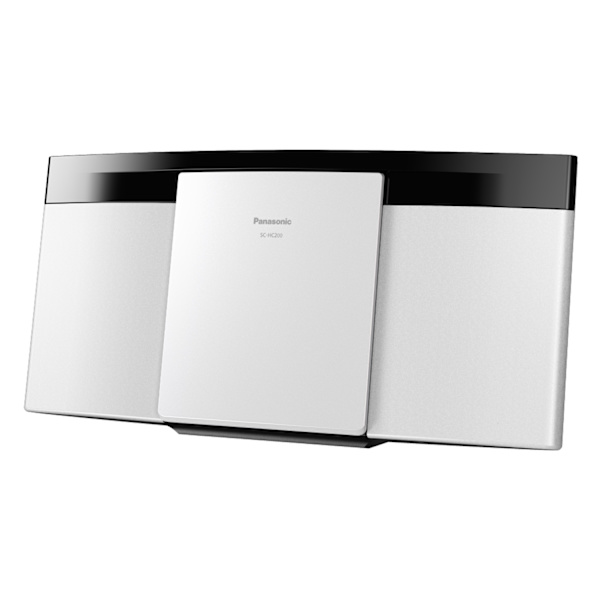 Stereo-system Radio/CD/Bluetooth 2x10W SC-HC200EG-W Vit Svart, Vit