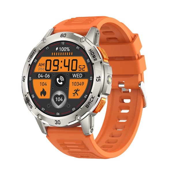 Multifunktionell Smartwatch med Hälsoövervakning och Bluetooth-samtal, kompatibel med Android & iOS Orange Orange