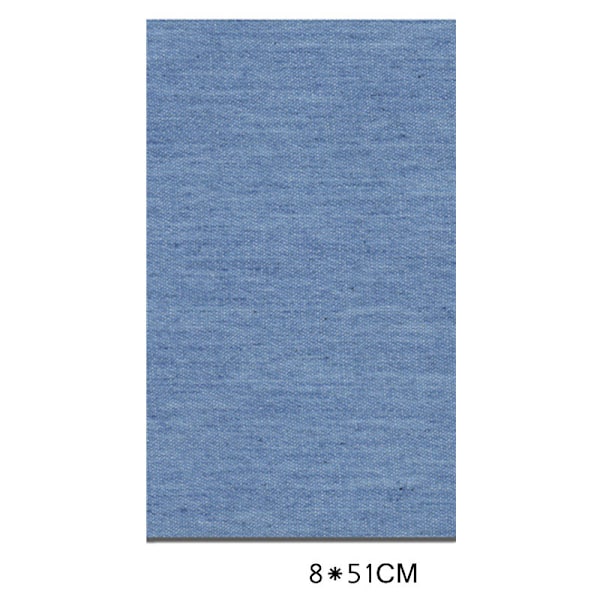 Denim Patch Broderet Applique Jean Patch Lyseblå