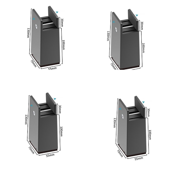 Justerbara möbelbenkuddar, 4-pack M