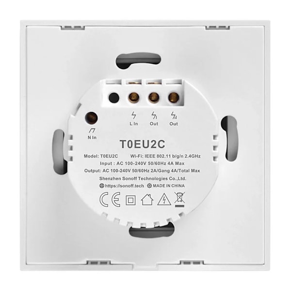 Smart Switch WiFi Sonoff T0 EU TX (2-kanals)