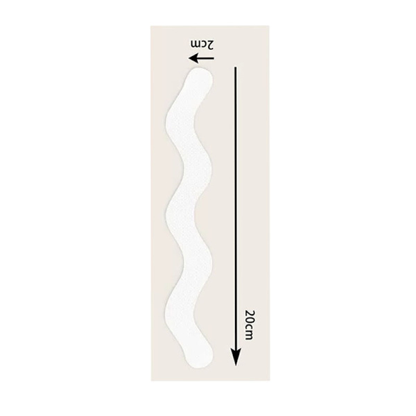 Anti-Slip Trappetrin Tape Skridsikker tape til trapper S-formet 2x20 cm