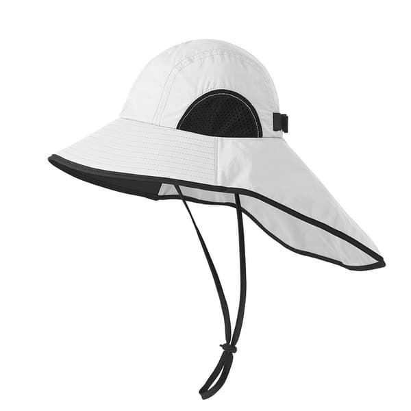 Justerbar Solhatt med Nackskydd - 54-58cm Model 3