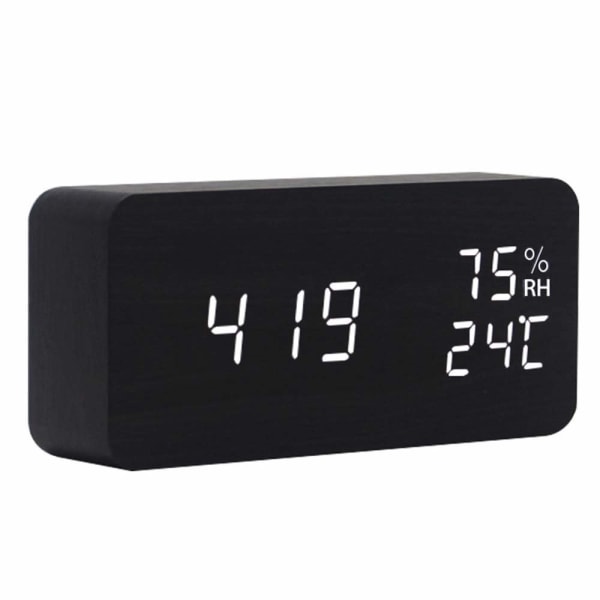 INF Digital LED väckarklocka - svart  1502