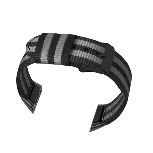Nylon urrem til Honor Band 6 / Huawei Band 6 Sort og grå camouflage