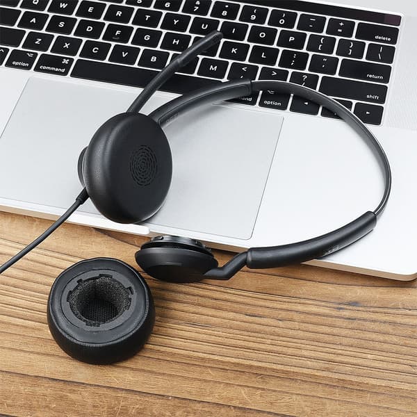 Ersättningsöronkuddar kompatibla med Jabra Engage 50 II/Engage 40 WIRD - 2-pack