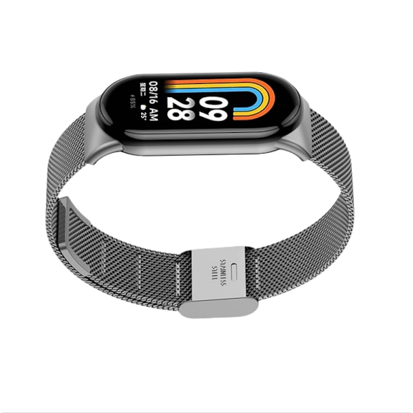 Klockarmband i Metall för Xiaomi Mi Band 8/9 Grå