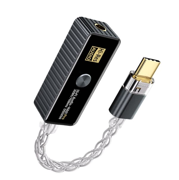 BJ06-Pro (HA01 PRO) USB-C - 3,5 mm -kuulokeadapteri Grey Grey