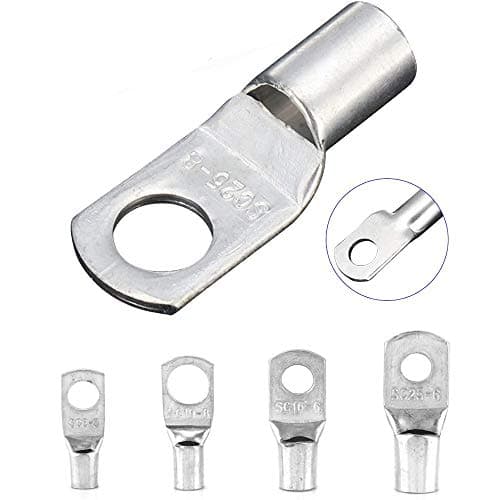 8 erilaista kuparilankakiinnikettä, 60 kpl Silver Silver