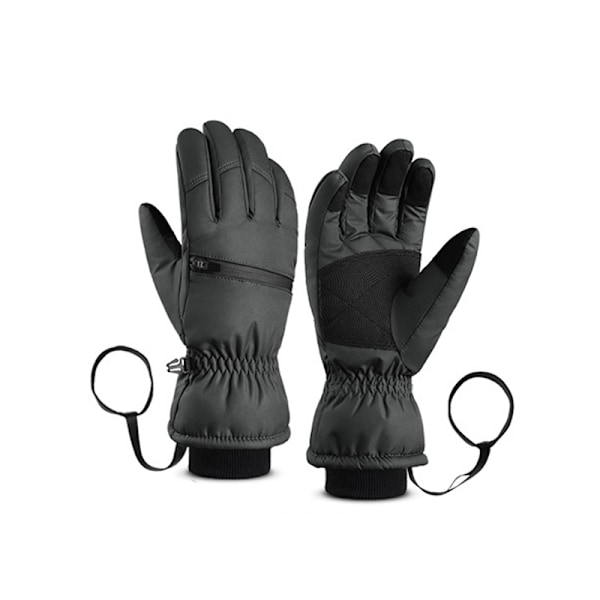 Skidhandskar - Five Finger Style Svart XL